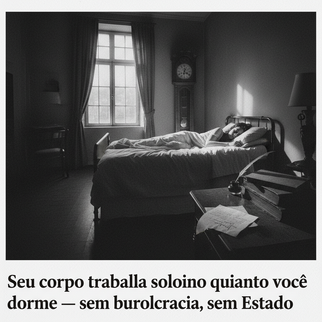 Seu corpo trabalha sozinho enquanto você dorme — sem burocracia, sem Estado