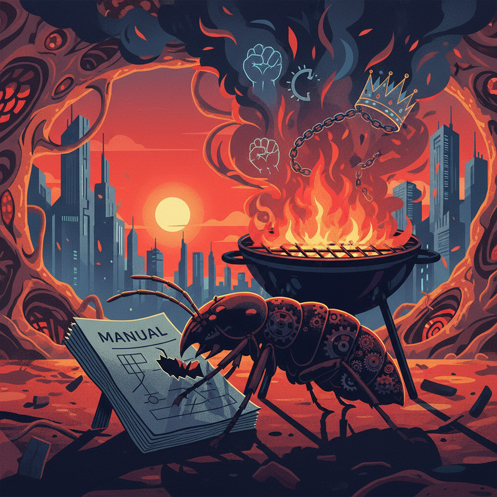 O cupim dispensa cartilha: a grelha como manifesto contra o Estado tutor