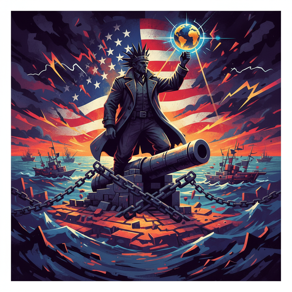 Trump Fecha os Mares do Irã: o Policial do Mundo Volta a Cobrar Pedágio com Canhão