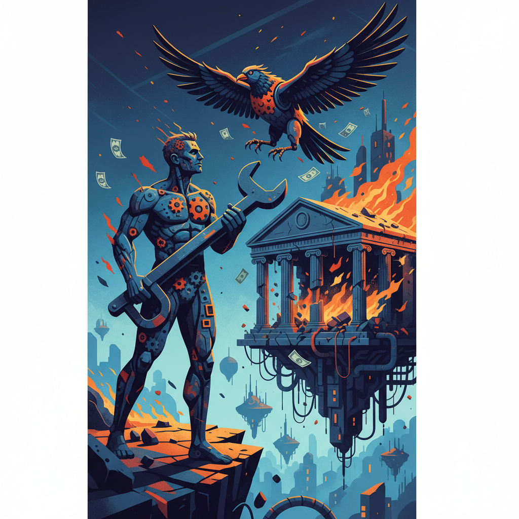 O homem que construiu sua liberdade com chave inglesa e mandou o banco às favas