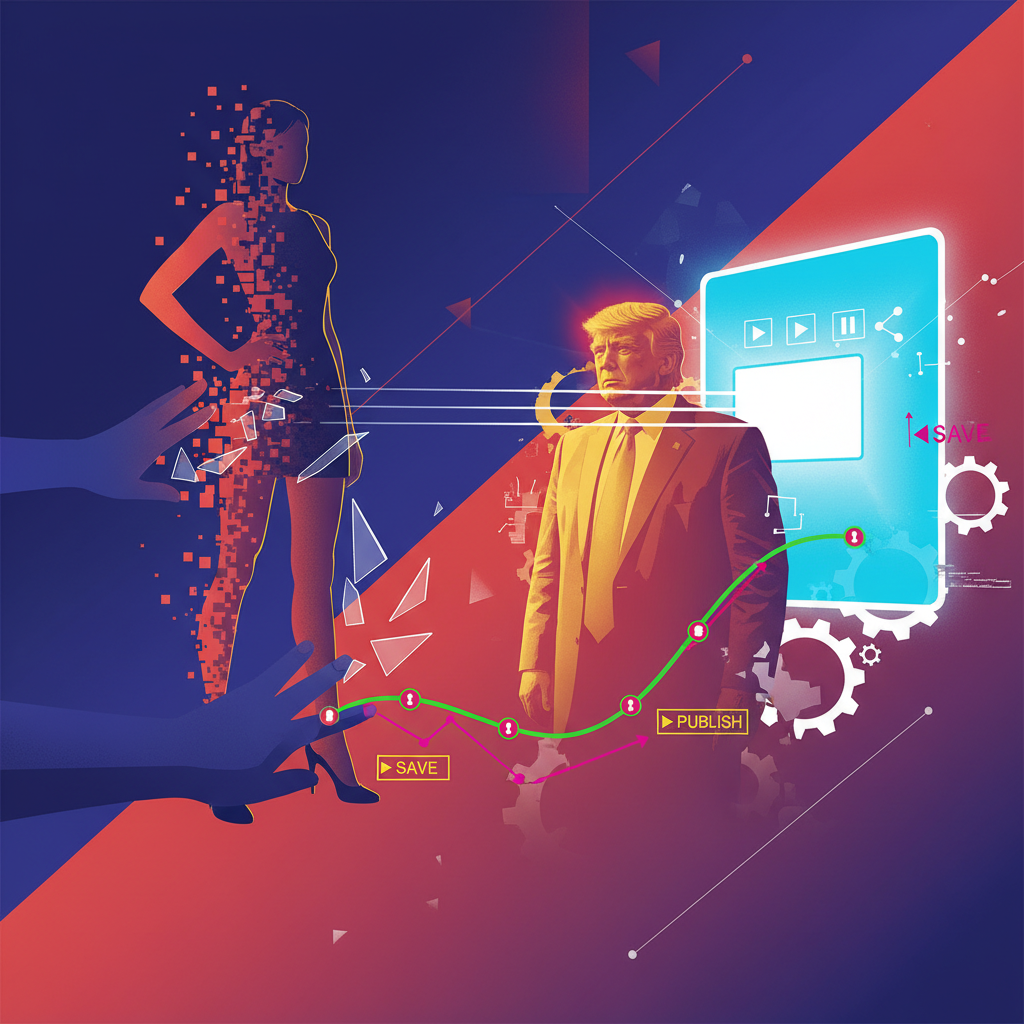 A Coragem que Dura Até o Print: Ex-Modelo, Trump e a Fuga do Deletar