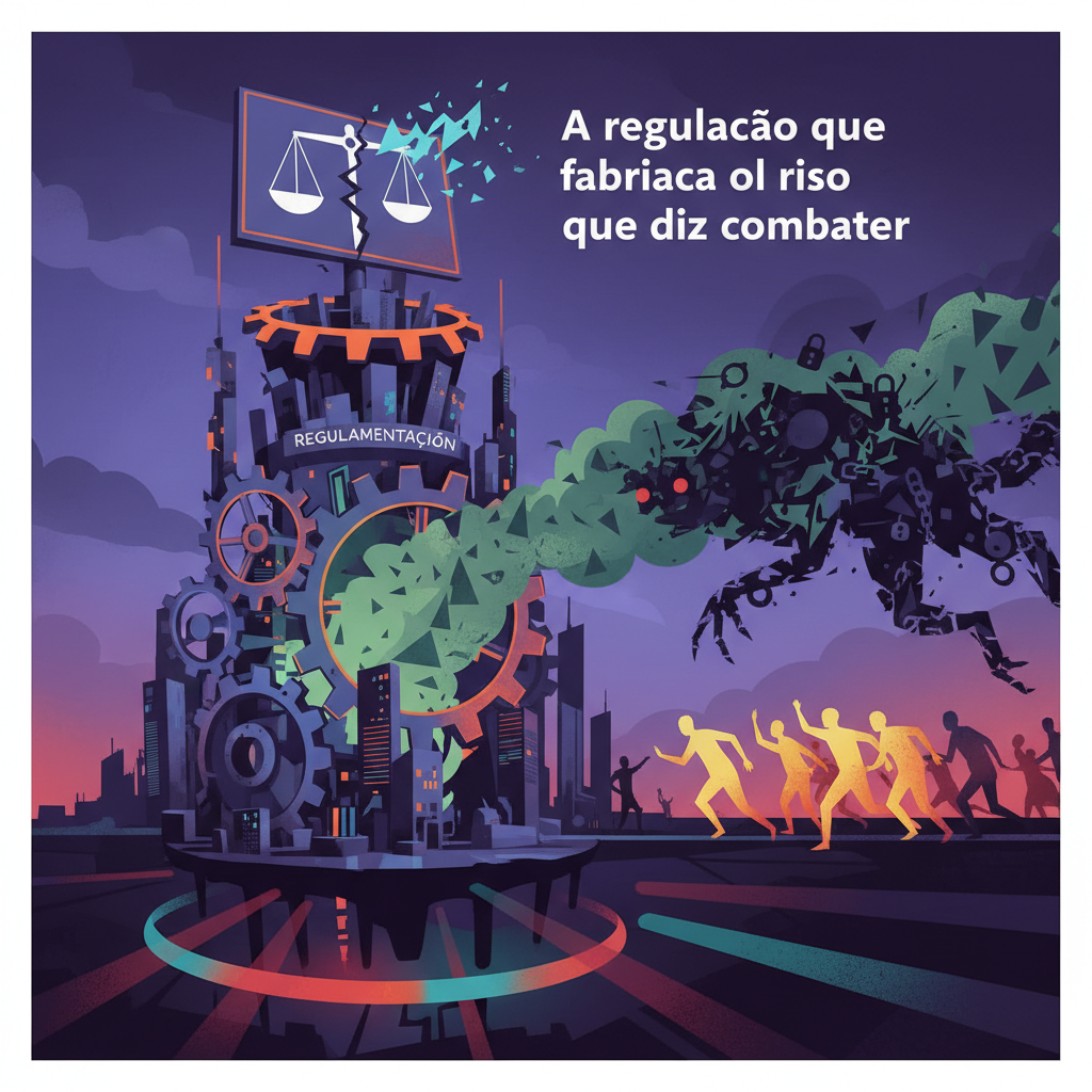 A regulação que fabrica o risco que diz combater