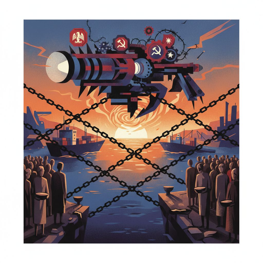 Porto bloqueado, povo faminto: a arma favorita dos impérios não tem ideologia