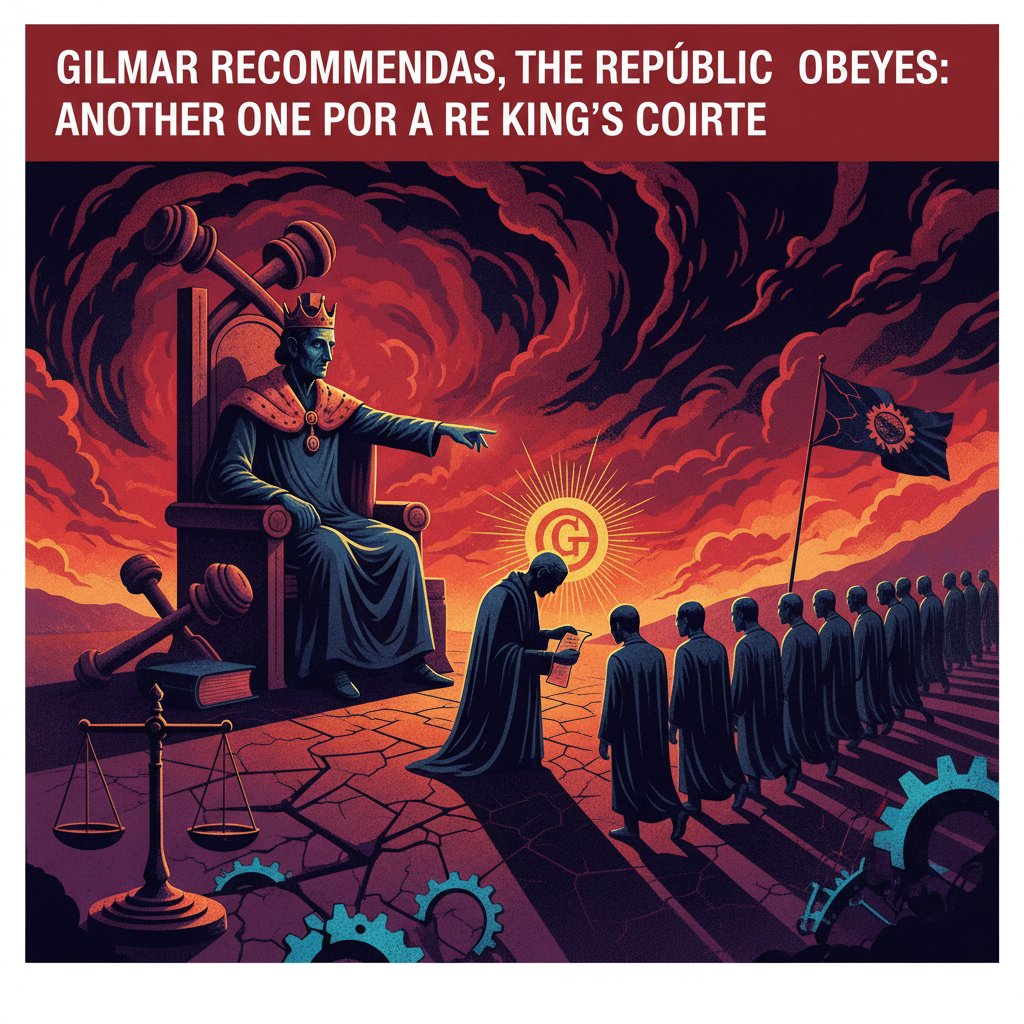Gilmar recomenda, a República obedece: mais um para a corte do rei