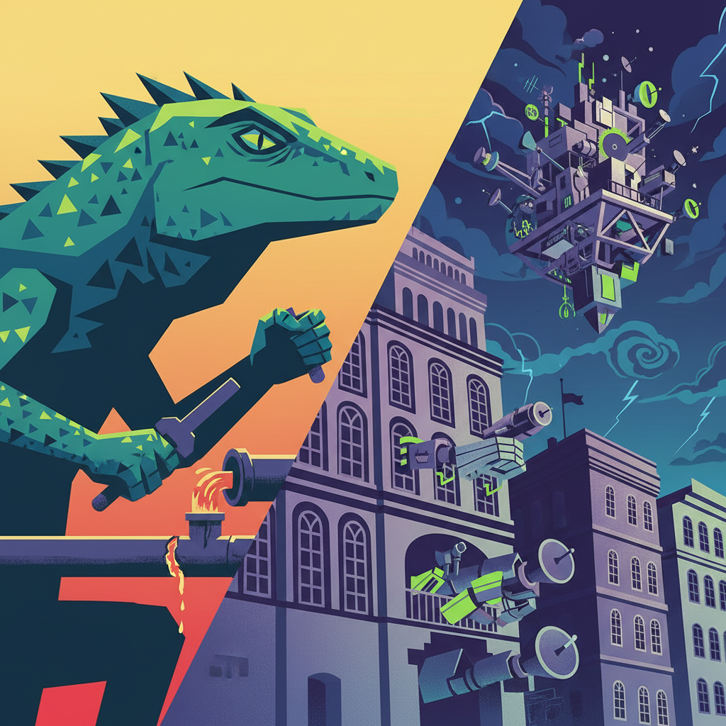 O lagarto que resolveu o próprio problema, e o Estado que resolveu criar um ministério