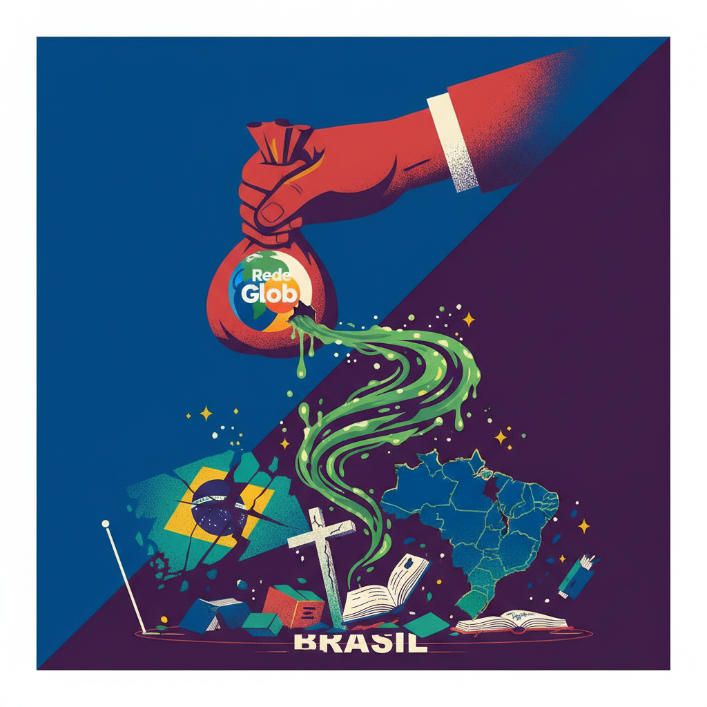 A Globo paga para cuspir no que o Brasil acredita