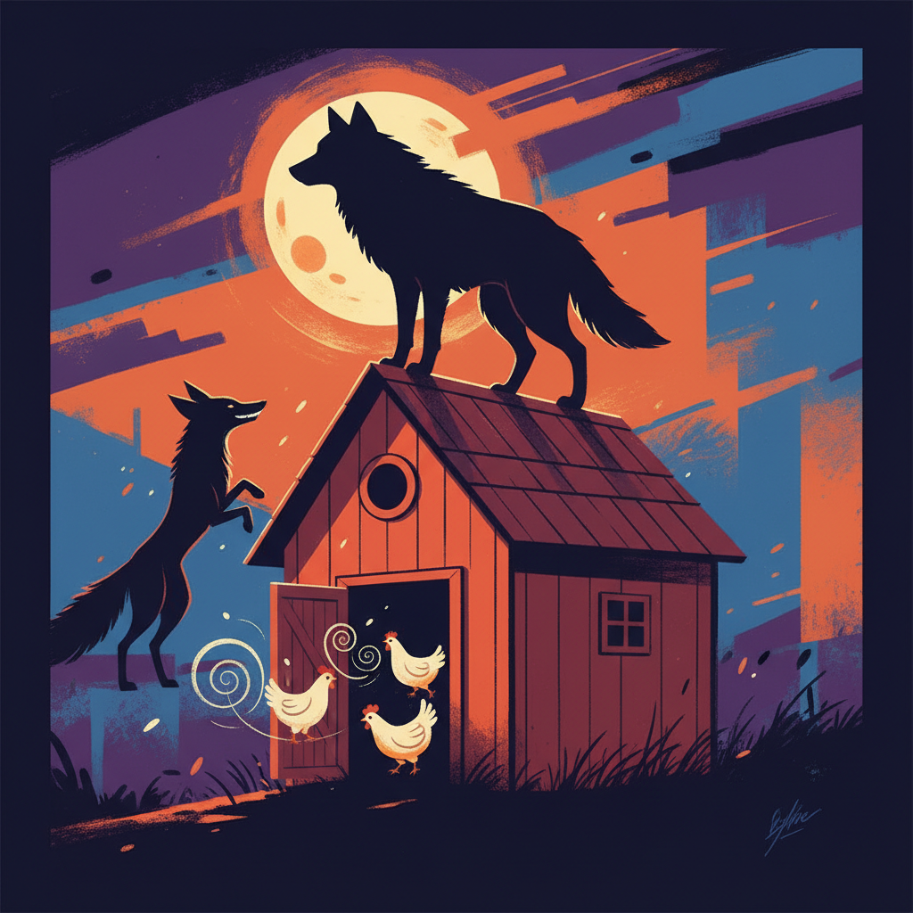 O lobo que a raposa indicou para guardar o galinheiro